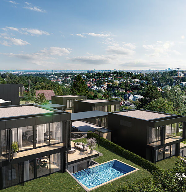 Traumhafte Ausblicke auf die grüne Umgebung